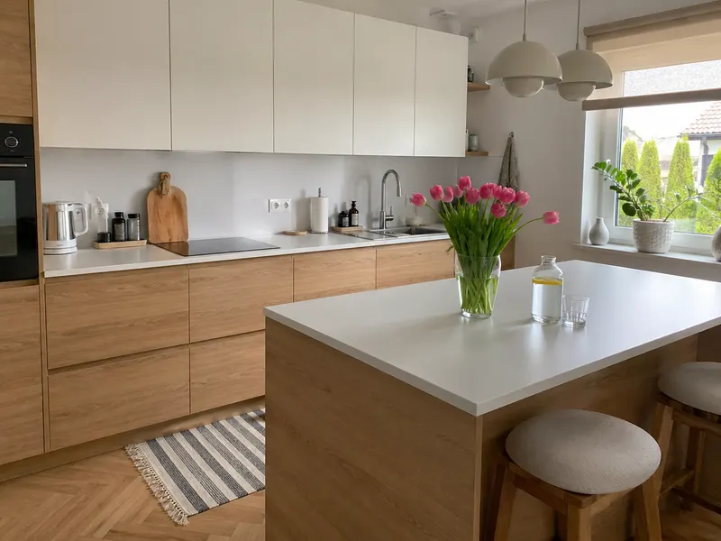 Blat kuchenny laminowany — kuchnia na wymiar, realizacja Wrocław